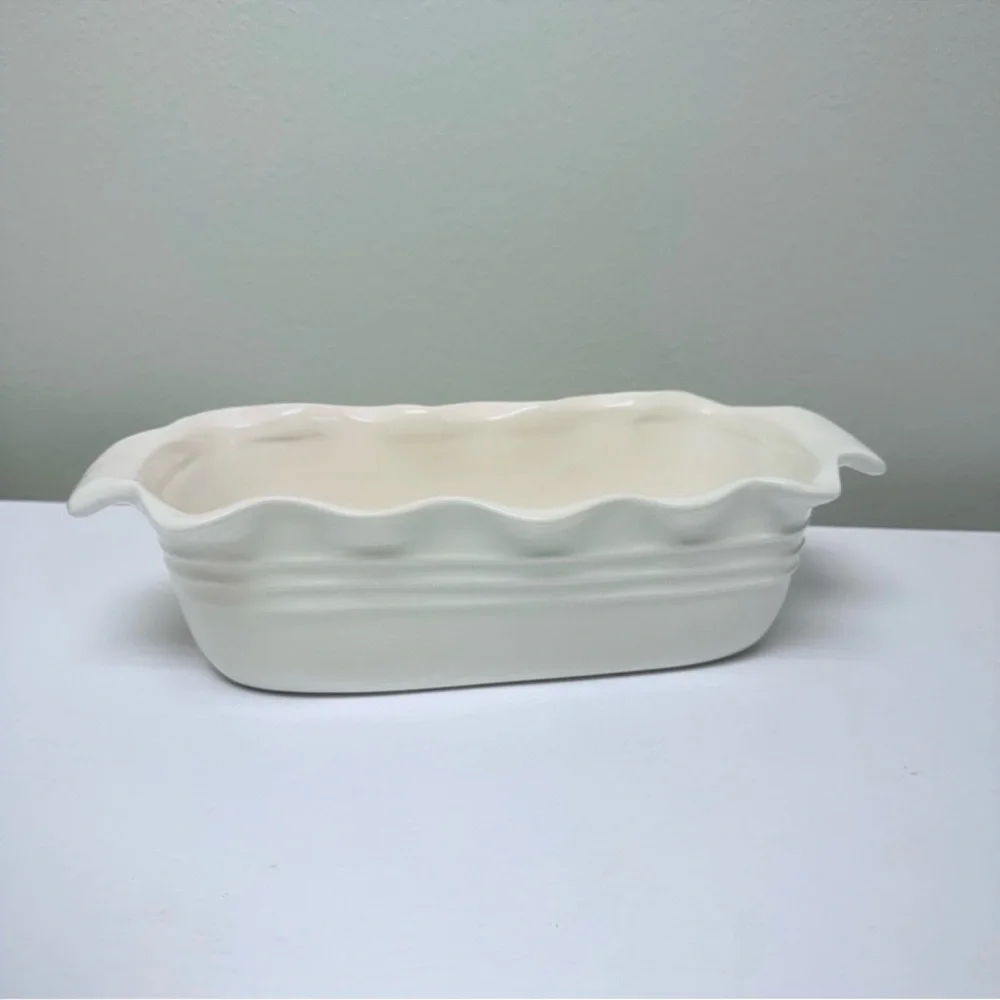New White Bread Loaf Pan W/ Scalloped Edges from Target Bullseye Playground